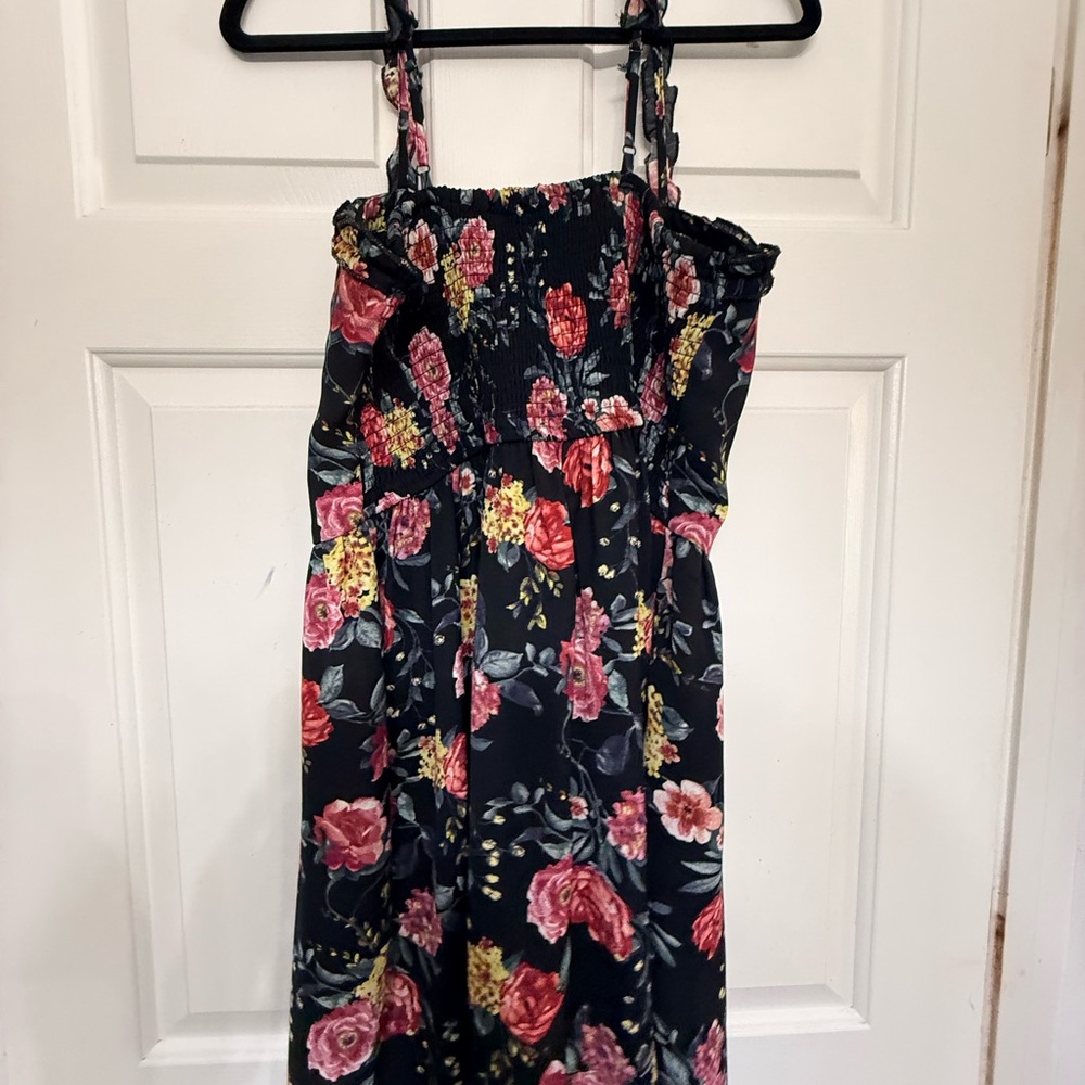 Xhilaration Black Floral Mini Dress - Picture 4 of 5